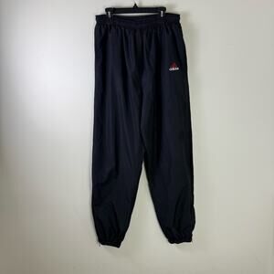 adidas Black Joggers with Red Logo
